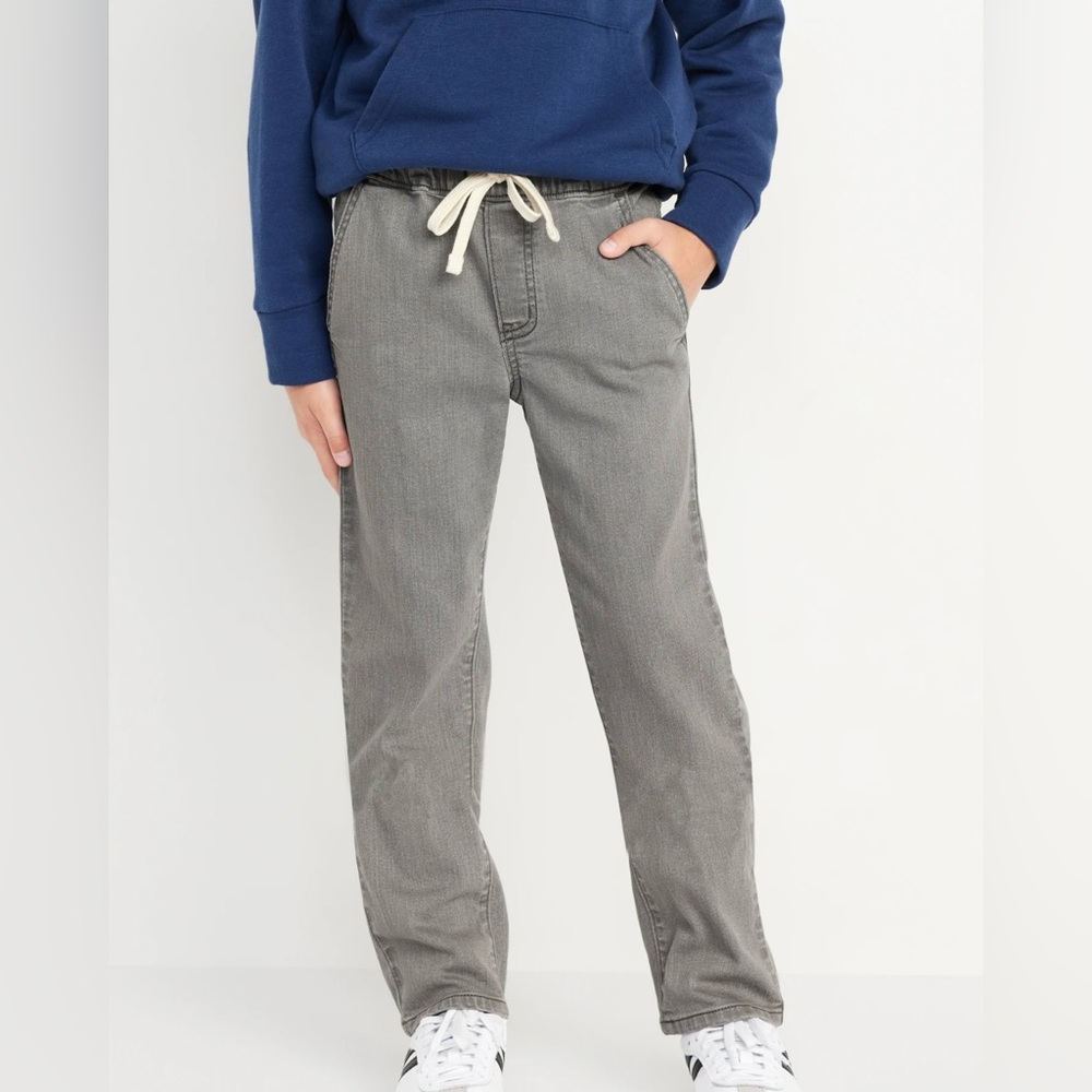 Old Navy Wow Pull-On Straight Leg Jeans for Boys- XL (14-16) - GREY WASH